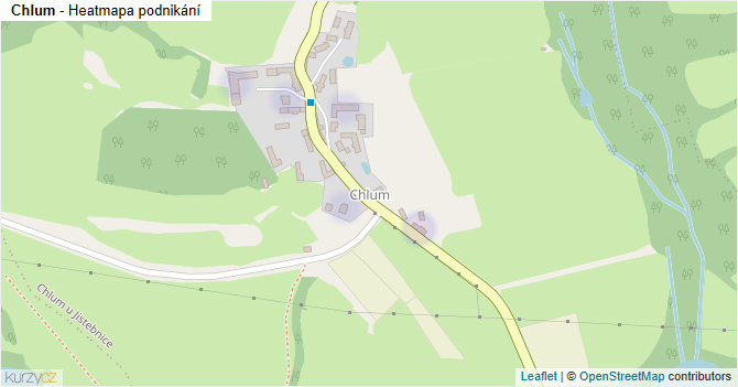 Chlum - mapa podnikání