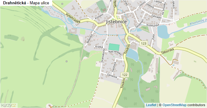 Drahnětická - mapa ulice