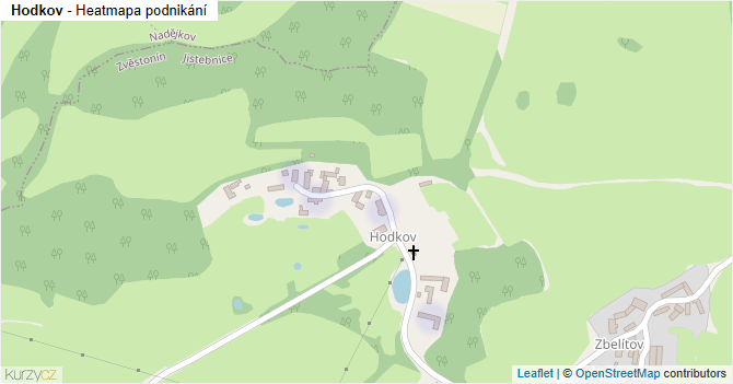 Hodkov - mapa podnikání