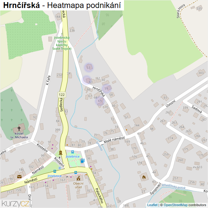 Mapa Hrnčířská - Firmy v ulici.