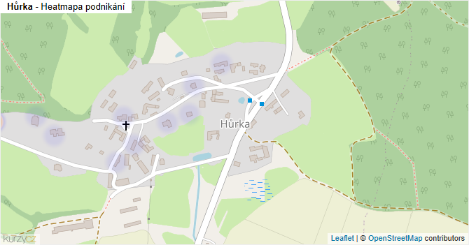 Hůrka - mapa podnikání