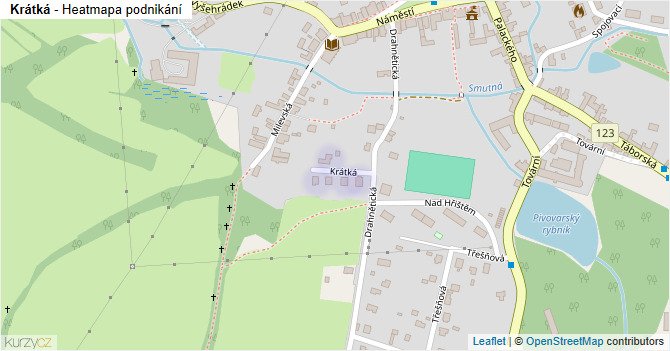 Krátká - mapa podnikání