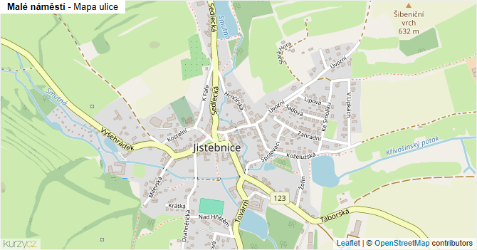 Malé náměstí - mapa ulice