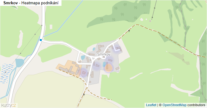 Smrkov - mapa podnikání