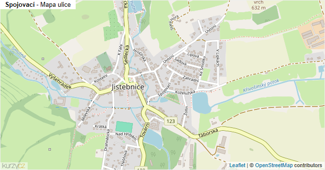 Spojovací - mapa ulice