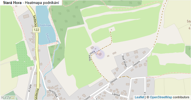 Stará Hora - mapa podnikání