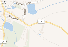 Táborská v obci Jistebnice - mapa ulice