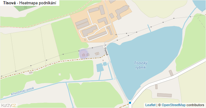 Tisová - mapa podnikání