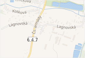 V Lipkách v obci Jistebnice - mapa ulice