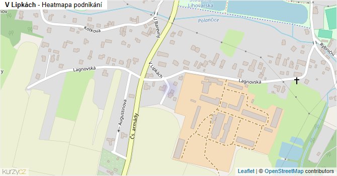 V Lipkách - mapa podnikání