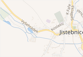 Vyšehrádek v obci Jistebnice - mapa ulice