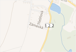 Zámecká v obci Jistebnice - mapa ulice