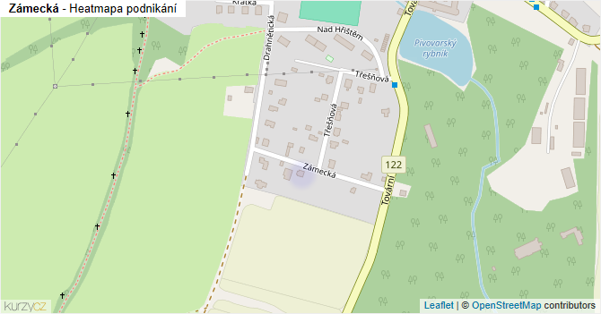 Zámecká - mapa podnikání