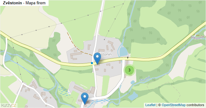 Zvěstonín - mapa firem