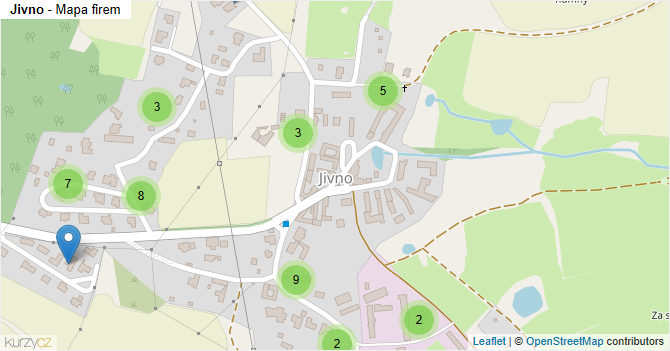 Jivno - mapa firem