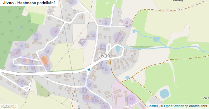 Jivno - mapa podnikání