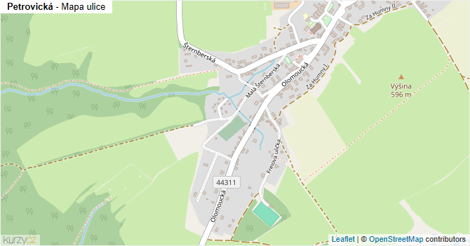 Petrovická - mapa ulice