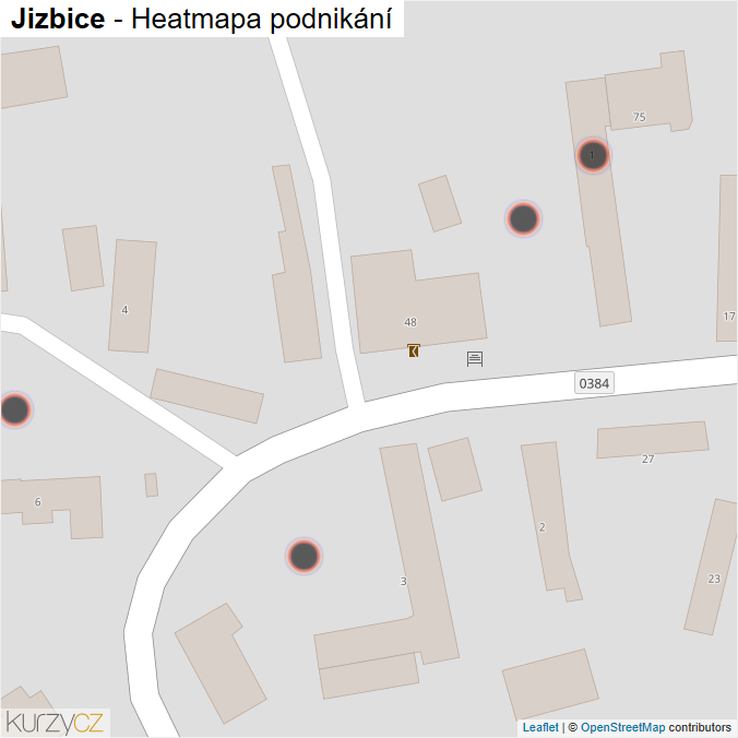 Mapa Jizbice - Firmy v obci.