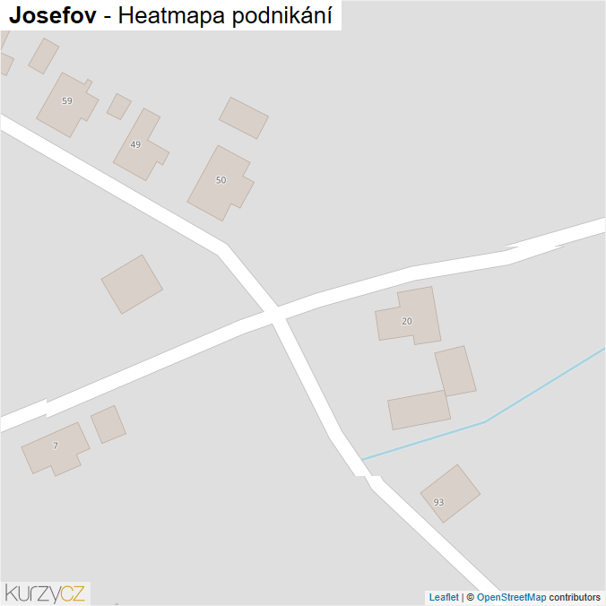 Mapa Josefov - Firmy v obci.