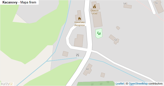 Kacanovy - mapa firem