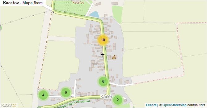 Kaceřov - mapa firem