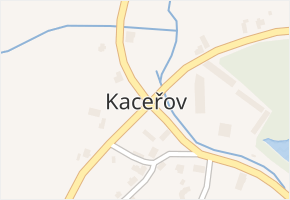 Kaceřov v obci Kaceřov - mapa části obce