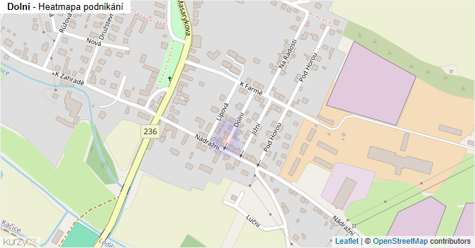 Dolní - mapa podnikání