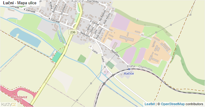 Luční - mapa ulice