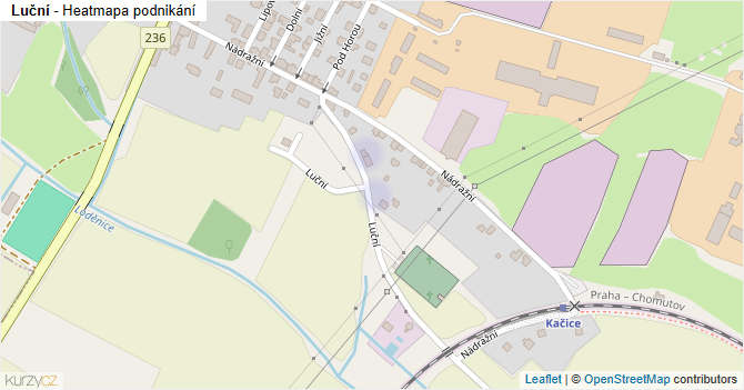 Luční - mapa podnikání
