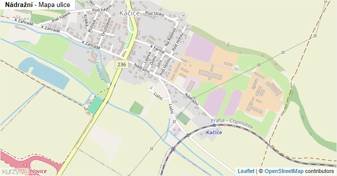 Nádražní - mapa ulice