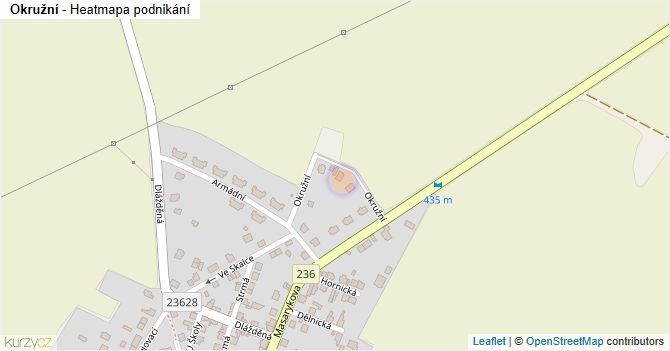 Okružní - mapa podnikání