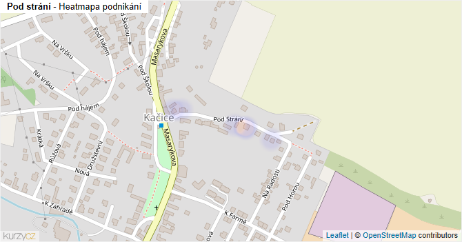 Pod strání - mapa podnikání