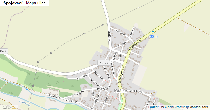 Spojovací - mapa ulice
