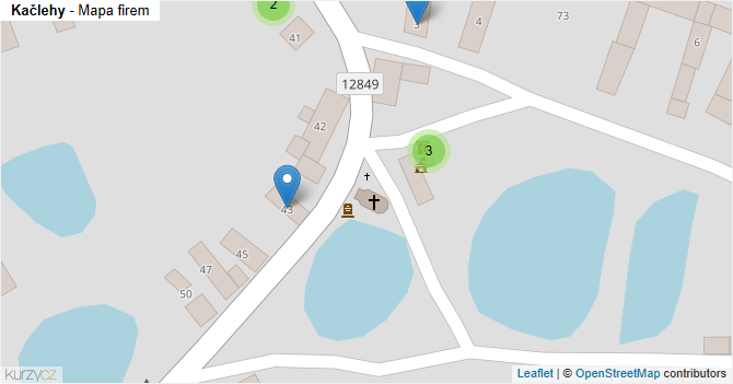 Kačlehy - mapa firem