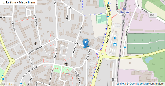 5. května - mapa firem