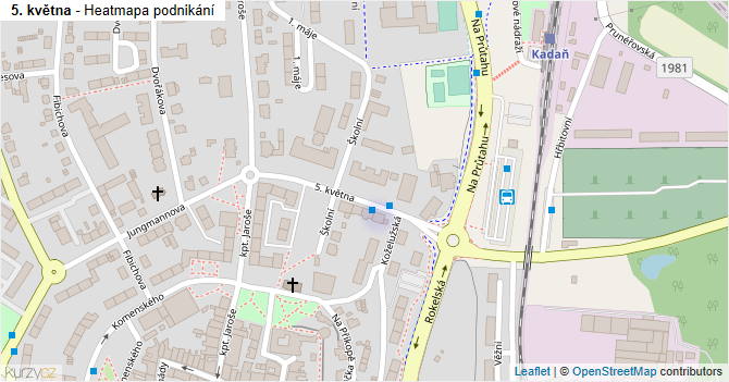 5. května - mapa podnikání