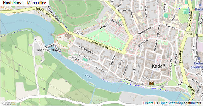 Havlíčkova - mapa ulice