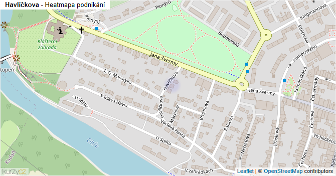 Havlíčkova - mapa podnikání