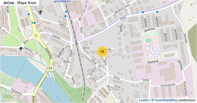 Ječná - mapa firem