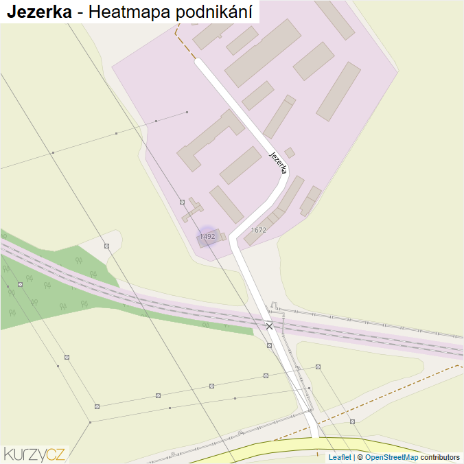 Mapa Jezerka - Firmy v ulici.