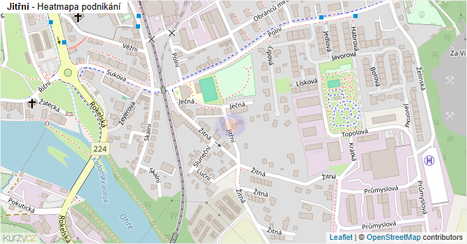 Jitřní - mapa podnikání