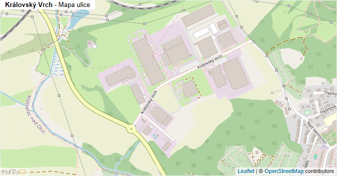 Královský Vrch - mapa ulice