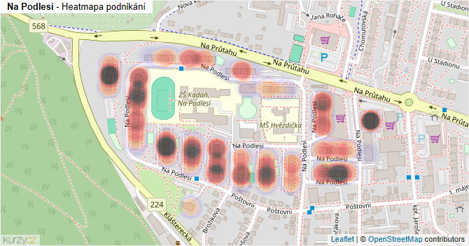 Na Podlesí - mapa podnikání