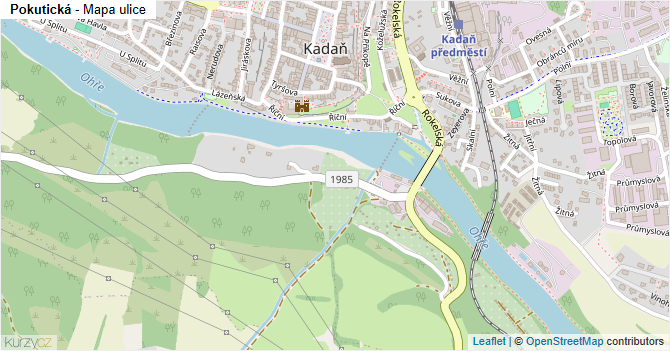 Pokutická - mapa ulice