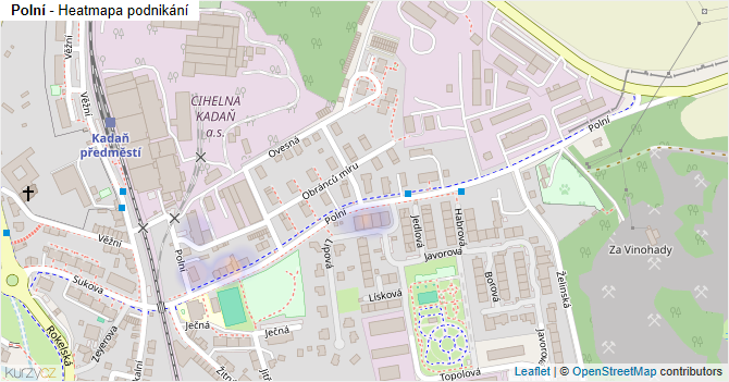 Polní - mapa podnikání