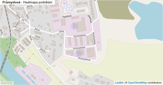 Průmyslová - mapa podnikání