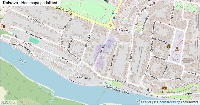 Raisova - mapa podnikání