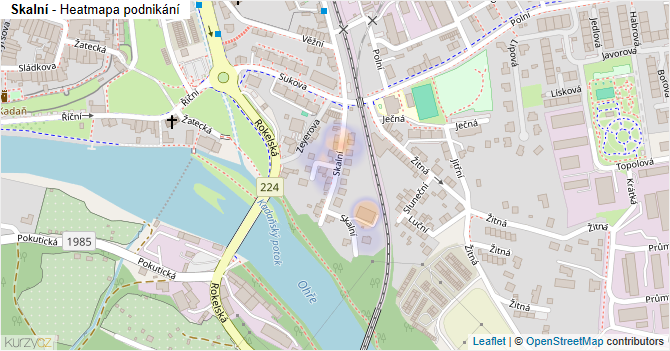 Skalní - mapa podnikání
