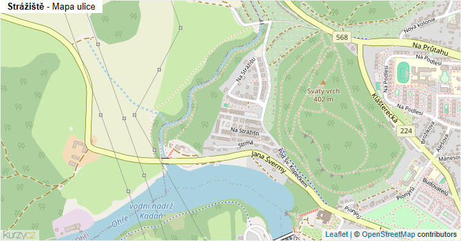 Strážiště - mapa ulice