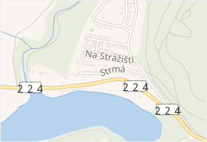 Strmá v obci Kadaň - mapa ulice